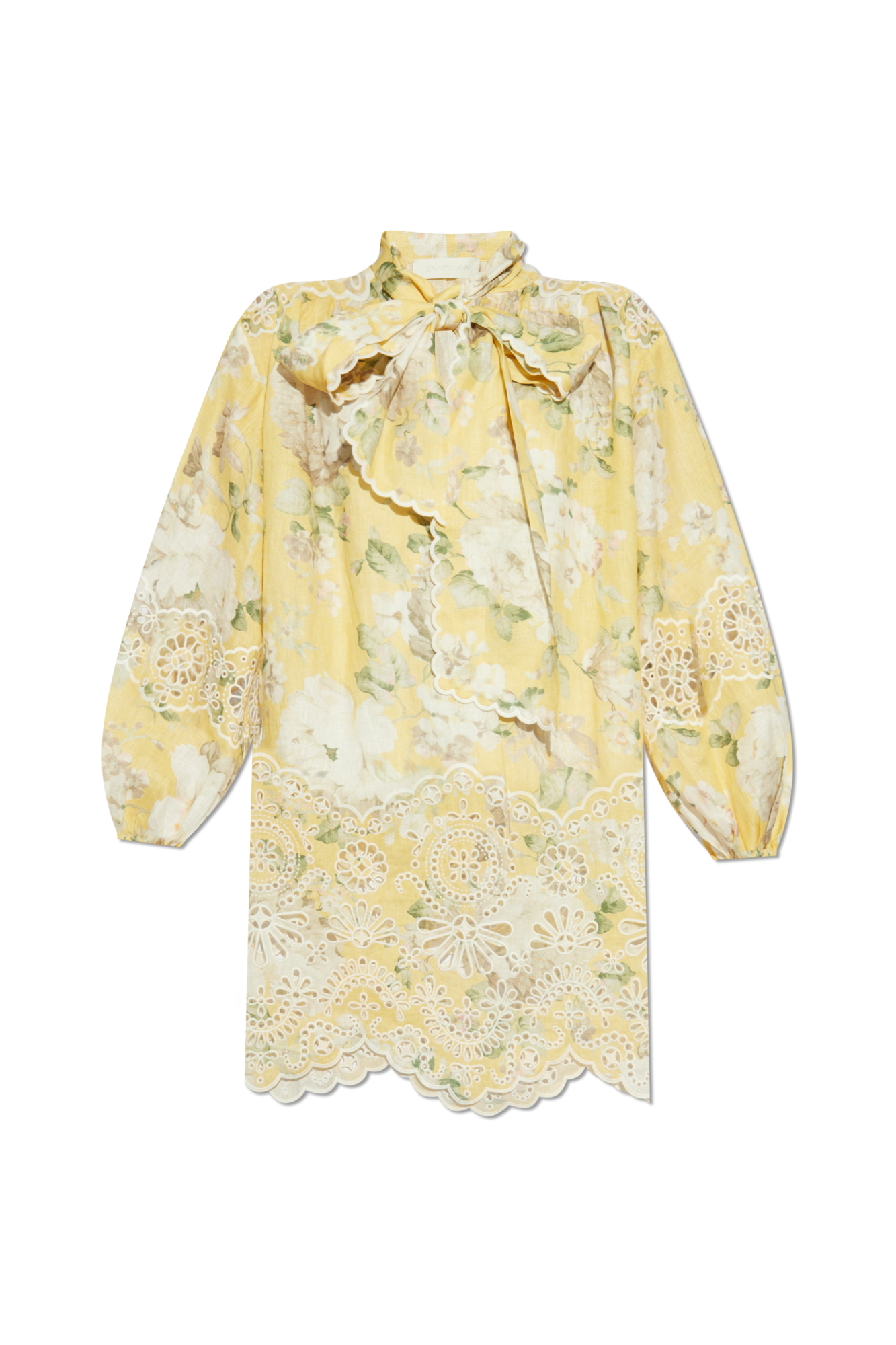 ワンピース ZIMMERMANN Woman Dress Yellow 0797DRS252 YFL Yellow Dress with floral pattern Zimmermann - Vitkac AS